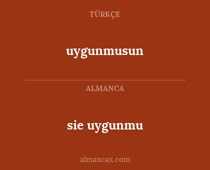 sie uygunmu - uygunmusun