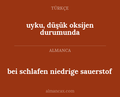 bei schlafen niedrige sauerstof - uyku, düşük oksijen durumunda
