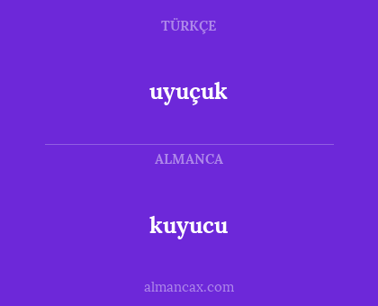 uyuçuk - kuyucu