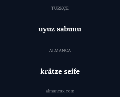 krätze seife - uyuz sabunu
