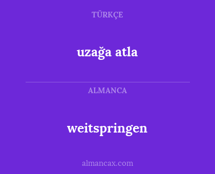 weitspringen - uzağa atla