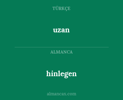 uzan - hinlegen