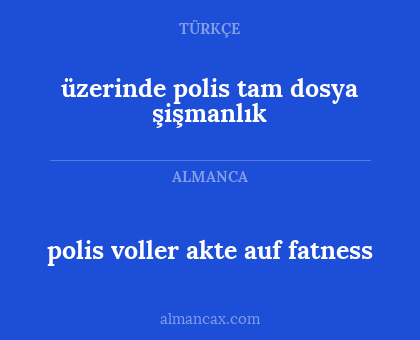 polis voller akte auf fatness - üzerinde polis tam dosya şişmanlık