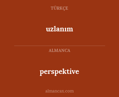 perspektive - uzlanım