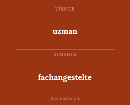 fachangestelte - uzman