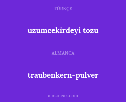 traubenkern-pulver - uzumcekirdeyi tozu