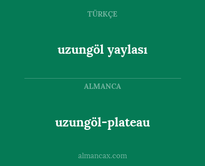 uzungöl yaylası - uzungöl-plateau