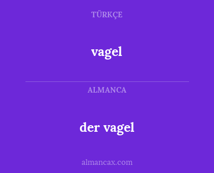 vagel - der vagel