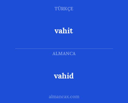 vahit - vahid