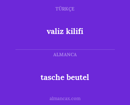 valiz kilifi - tasche beutel