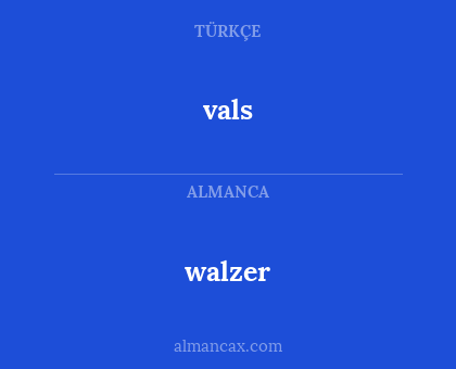 walzer - vals