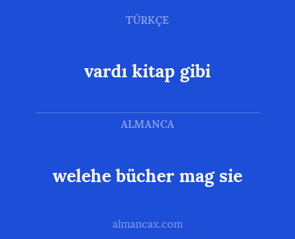 welehe bücher mag sie - vardı kitap gibi