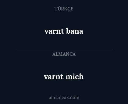 varnt bana - varnt mich