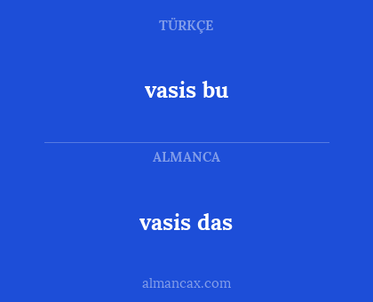 vasis das - vasis bu
