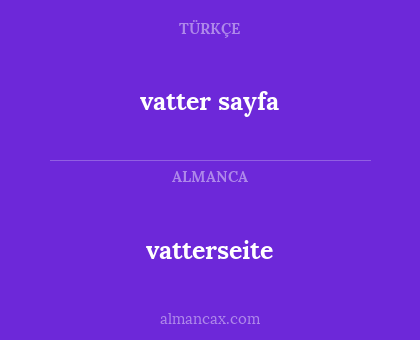 vatterseite - vatter sayfa