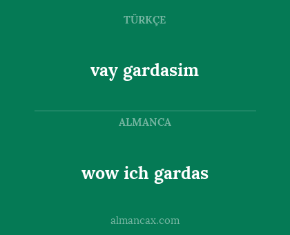 vay gardasim - wow ich gardas