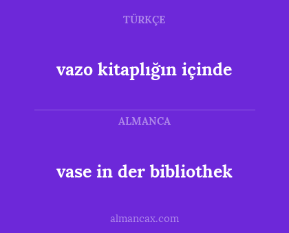 vase in der bibliothek - vazo kitaplığın içinde