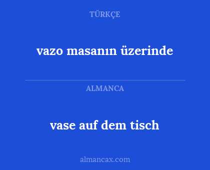vazo masanın üzerinde - vase auf dem tisch
