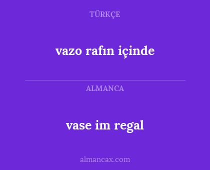 vazo rafın içinde - vase im regal