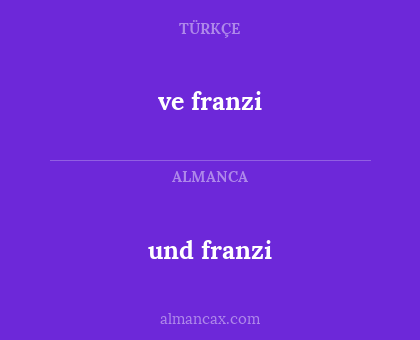 und franzi - ve franzi
