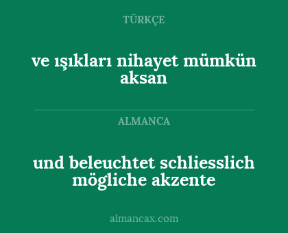 ve ışıkları nihayet mümkün aksan - und beleuchtet schliesslich mögliche akzente