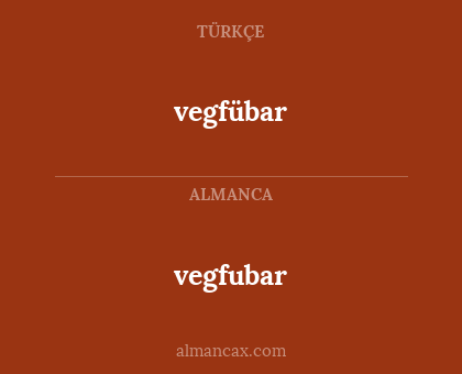 vegfubar - vegfübar