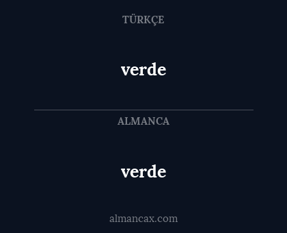 verde - verde