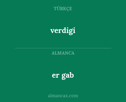 er gab - verdigi