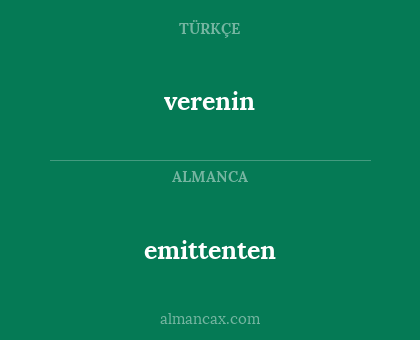 verenin - emittenten