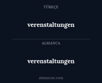 verenstaltungen - verenstaltungen