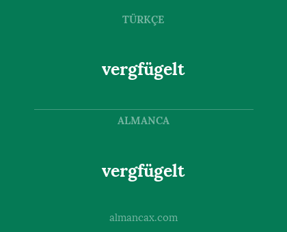 vergfügelt - vergfügelt