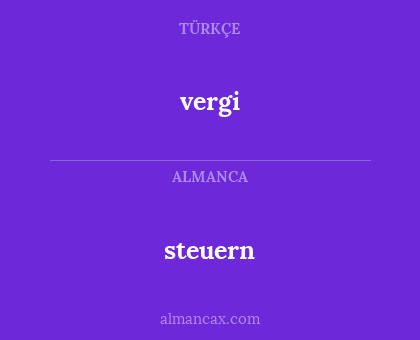 vergi - steuern
