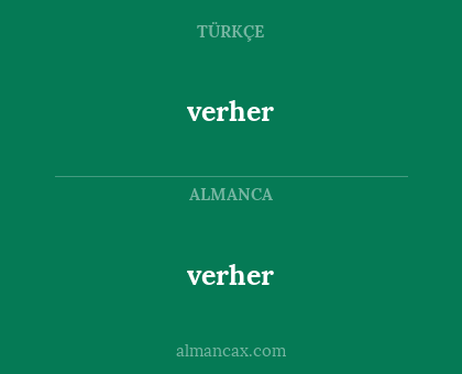 verher - verher
