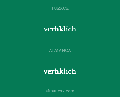 verhklich - verhklich