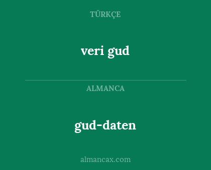 veri gud - gud-daten