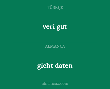 veri gut - gicht daten