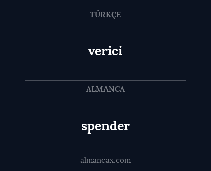 spender - verici