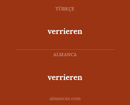 verrieren - verrieren
