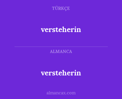 versteherin - versteherin