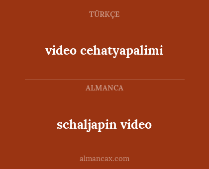 schaljapin video - video cehatyapalimi