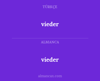 vieder - vieder