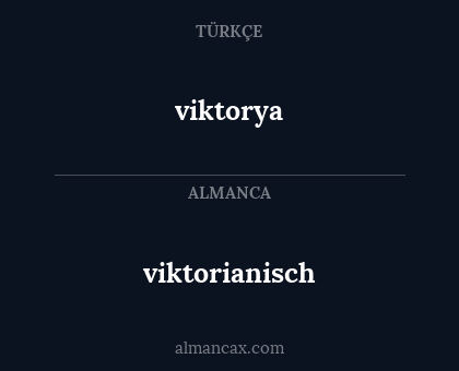 viktorianisch - viktorya