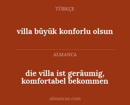 villa büyük konforlu olsun - die villa ist geräumig, komfortabel bekommen