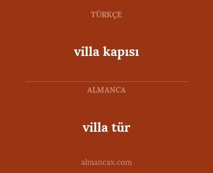 villa tür - villa kapısı