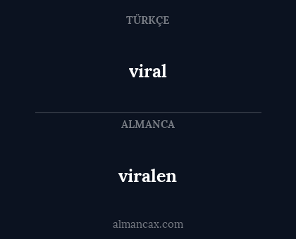 viral - viralen