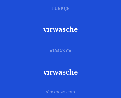 vırwasche - vırwasche