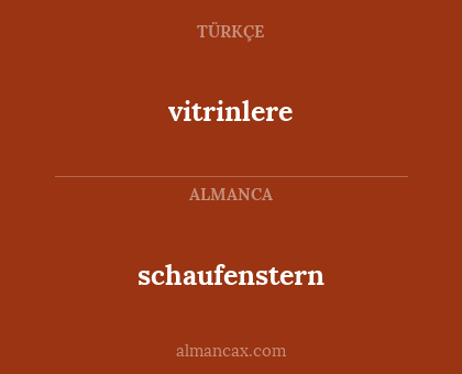 schaufenstern - vitrinlere