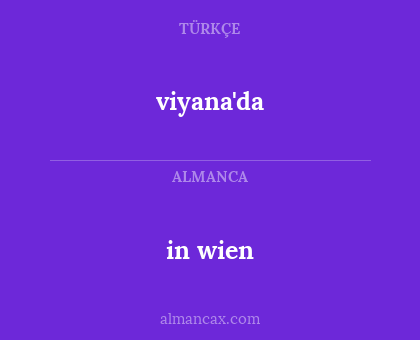 viyana'da - in wien