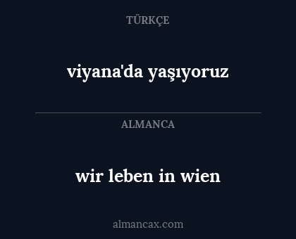 viyana'da yaşıyoruz - wir leben in wien