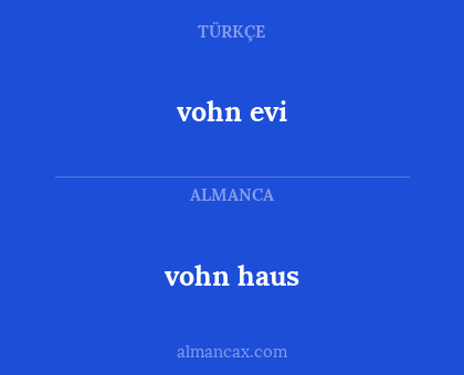 vohn evi - vohn haus